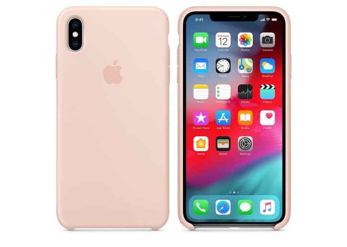Чехол силиконовый Silicone Case для iPhone XS Max, цвет «розовый песок»