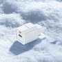 Сетевое зарядное устройство с кабелем USB-C/USB-C Hoco C147A USB-C PD 20W + USB-A QC3.0