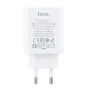 Сетевое зарядное устройство с кабелем USB-C/USB-C Hoco C162A 40W Dynamic Power Adapter Set with 60W Max, белый цвет