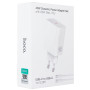 Сетевое зарядное устройство с кабелем USB-C/USB-C Hoco C162A 40W Dynamic Power Adapter Set with 60W Max, белый цвет
