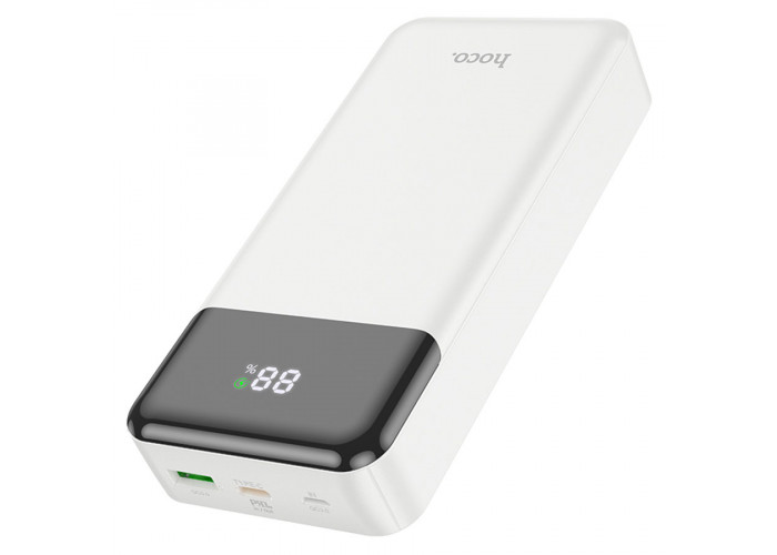 Внешний аккумулятор Hoco J102A 20000mAh PD 20W + QC3.0, белый цвет