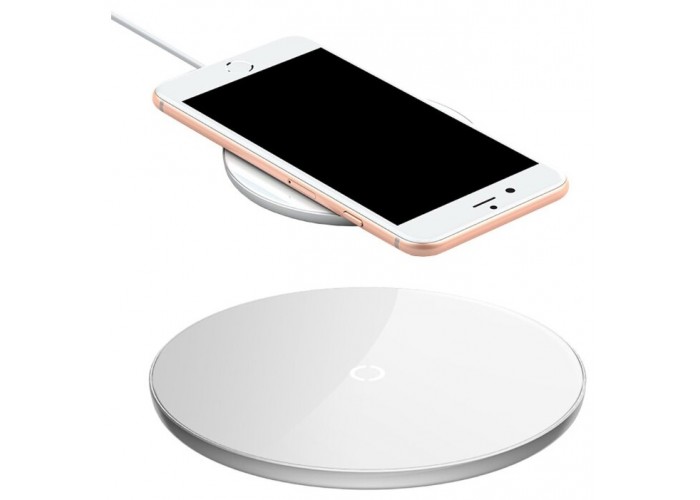 Беспроводная сетевая зарядка Baseus Simple Wireless Charger, белый цвет