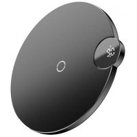 Беспроводная сетевая зарядка Baseus Digital LED Display Wireless Charger, чёрный цвет