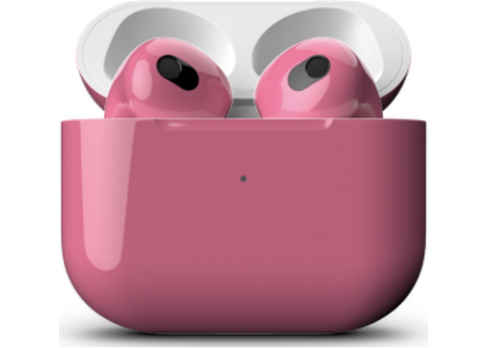 Apple AirPods 3 Color, глянцевый тёмно-розовый цвет