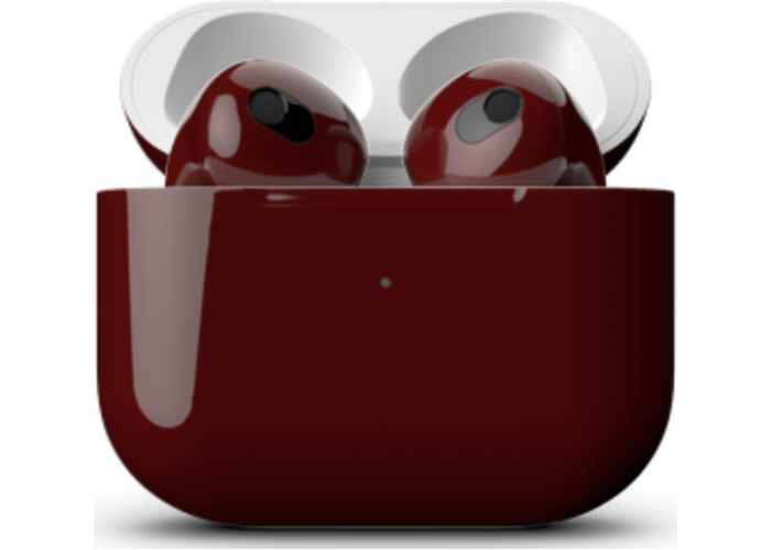 Apple AirPods 3 Color, глянцевый бордовый цвет