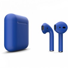 Apple AirPods 2 Color (беспроводная зарядка чехла), матовый синий цвет