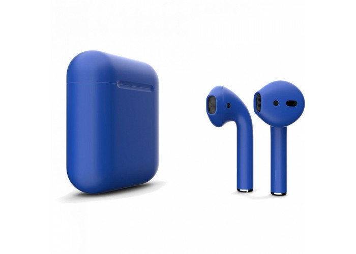 Apple AirPods 2 Color (без беспроводной зарядки чехла), матовый синий цвет