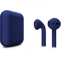 Apple AirPods 2 Color (без беспроводной зарядки чехла), матовый тёмно-синий цвет