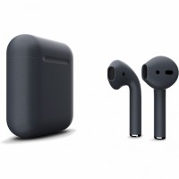 Apple AirPods 2 Color (беспроводная зарядка чехла), матовый угольный цвет