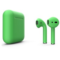 Apple AirPods 2 Color (беспроводная зарядка чехла), матовый весенне-зелёный цвет