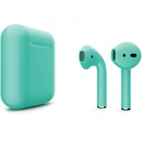 Apple AirPods 2 Color (без беспроводной зарядки чехла), матовый бирюзовый цвет