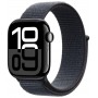 Apple Watch Series 10 GPS, 46 мм, корпус из алюминия цвета «чёрный оникс», спортивный браслет чернильного цвета