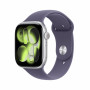 Apple Watch Series 11 GPS, 46 мм, корпус из алюминия серебристого цвета, спортивный ремешок цвета «фиолетовый туман»