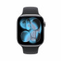 Apple Watch Series 11 GPS, 46 мм, корпус из алюминия цвета «серый космос», спортивный ремешок чёрного цвета