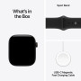 Apple Watch Series 12 GPS, 42 мм, корпус из алюминия чёрного цвета, спортивный ремешок чёрного цвета (M/L)