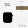 Apple Watch Series 12 GPS, 42 мм, корпус из алюминия тёмно-бронзового цвета, спортивный ремешок оливкового цвета (M/L)