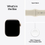 Apple Watch Series 12 GPS, 42 мм, корпус из алюминия светло-золотого цвета, спортивный ремешок песочного цвета (M/L)