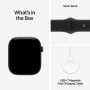 Apple Watch Series 12 GPS, 46 мм, корпус из алюминия чёрного цвета, спортивный ремешок чёрного цвета (S/M)