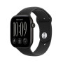 Apple Watch Series 12 GPS, 46 мм, корпус из алюминия чёрного цвета, спортивный ремешок чёрного цвета (S/M)