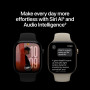 Apple Watch Series 12 GPS, 42 мм, корпус из алюминия светло-золотого цвета, спортивный ремешок песочного цвета (M/L)