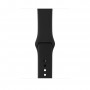Apple Watch Series 3 GPS, 38 мм, алюминий цвета «серый космос», спортивный ремешок чёрного цвета