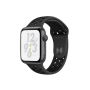 Apple Watch Nike+ Series 4, 44 мм, корпус из алюминия цвета «серый космос», спортивный ремешок Nike цвета «антрацитовый/чёрный»