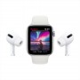 Apple Watch Nike Series 6, 40 мм, корпус из алюминия серебристого цвета, спортивный ремешок Nike