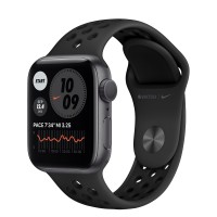 Apple Watch Nike Series 6, 40 мм, корпус из алюминия цвета «серый космос», спортивный ремешок Nike