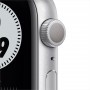 Apple Watch Nike Series 6, 44 мм, корпус из алюминия серебристого цвета, спортивный ремешок Nike