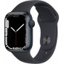 Apple Watch Series 7, 41 мм, корпус из алюминия цвета «тёмная ночь», спортивный ремешок цвета «тёмная ночь»