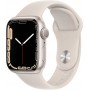Apple Watch Series 7, 41 мм, корпус из алюминия цвета «сияющая звезда», спортивный ремешок цвета «сияющая звезда»