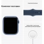 Apple Watch Series 7, 45 мм, корпус из алюминия синего цвета, спортивный ремешок цвета «синий омут»