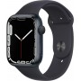Apple Watch Series 7, 45 мм, корпус из алюминия цвета «тёмная ночь», спортивный ремешок цвета «тёмная ночь»