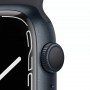 Apple Watch Series 7, 45 мм, корпус из алюминия цвета «тёмная ночь», спортивный ремешок цвета «тёмная ночь»