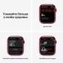 Apple Watch Series 7, 45 мм, корпус из алюминия цвета (PRODUCT)RED, спортивный ремешок цвета (PRODUCT)RED