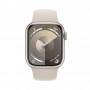 Apple Watch Series 9 GPS, 41 мм, корпус из алюминия цвета «сияющая звезда», спортивный ремешок цвета «сияющая звезда»