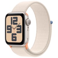 Apple Watch SE (2023), 40 мм, корпус из алюминия цвета «сияющая звезда», спортивный браслет цвета «сияющая звезда»