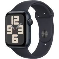 Apple Watch SE (2023), 44 мм, корпус из алюминия цвета «тёмная ночь», спортивный ремешок цвета «тёмная ночь»