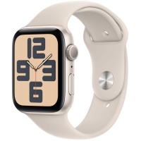 Apple Watch SE (2023), 44 мм, корпус из алюминия цвета «сияющая звезда», спортивный ремешок цвета «сияющая звезда»