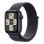 Apple Watch SE (2024), 40 мм, корпус из алюминия цвета «тёмная ночь», спортивный браслет чернильного цвета