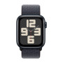 Apple Watch SE (2024), 40 мм, корпус из алюминия цвета «тёмная ночь», спортивный браслет чернильного цвета