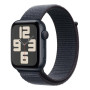 Apple Watch SE (2024), 44 мм, корпус из алюминия цвета «тёмная ночь», спортивный браслет чернильного цвета