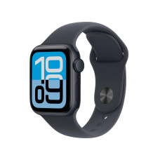 Apple Watch SE 3 (2025) GPS, 40 мм, корпус из алюминия цвета «тёмная ночь», спортивный ремешок цвета «тёмная ночь»
