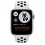 Apple Watch Nike SE, 44 мм, корпус из алюминия серебристого цвета, спортивный ремешок Nike