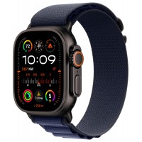 Apple Watch Ultra 2 (2024), GPS + Cellular, титановый корпус 49 мм чёрного цвета, браслет Alpine тёмно-синего цвета