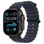 Apple Watch Ultra 2 (2024), GPS + Cellular, титановый корпус 49 мм чёрного цвета, ремешок Ocean тёмно-синего цвета