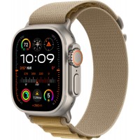 Apple Watch Ultra 2 (2024), GPS + Cellular, титановый корпус 49 мм естественного цвета, браслет Alpine цвета «загар»