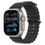 Apple Watch Ultra 2 (2024), GPS + Cellular, титановый корпус 49 мм естественного цвета, ремешок Ocean чёрного цвета