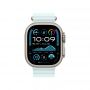 Apple Watch Ultra 2 (2024), GPS + Cellular, титановый корпус 49 мм естественного цвета, ремешок Ocean голубого цвета