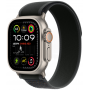 Apple Watch Ultra 2 (2024), GPS + Cellular, титановый корпус 49 мм естественного цвета, браслет Trail чёрного цвета